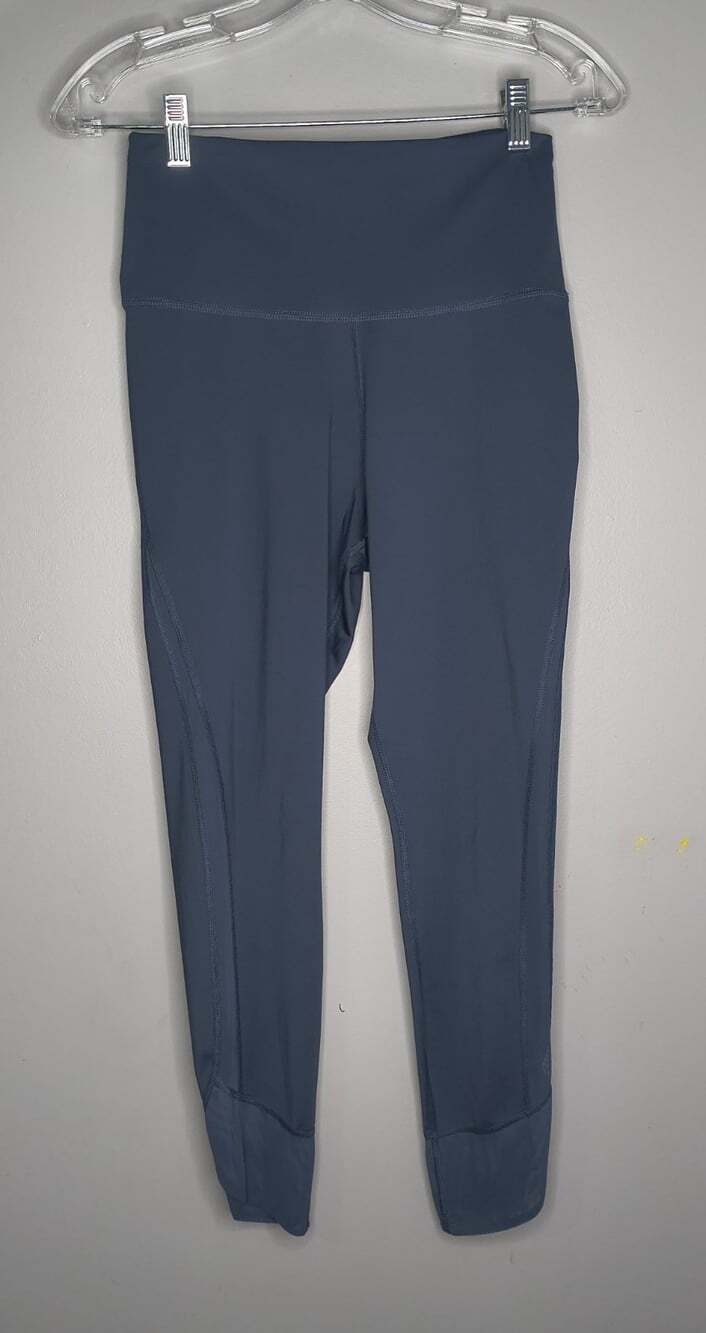 Nike Yoga Dri Fit Blue Women's Size Medium Mesh Bottom Leggings